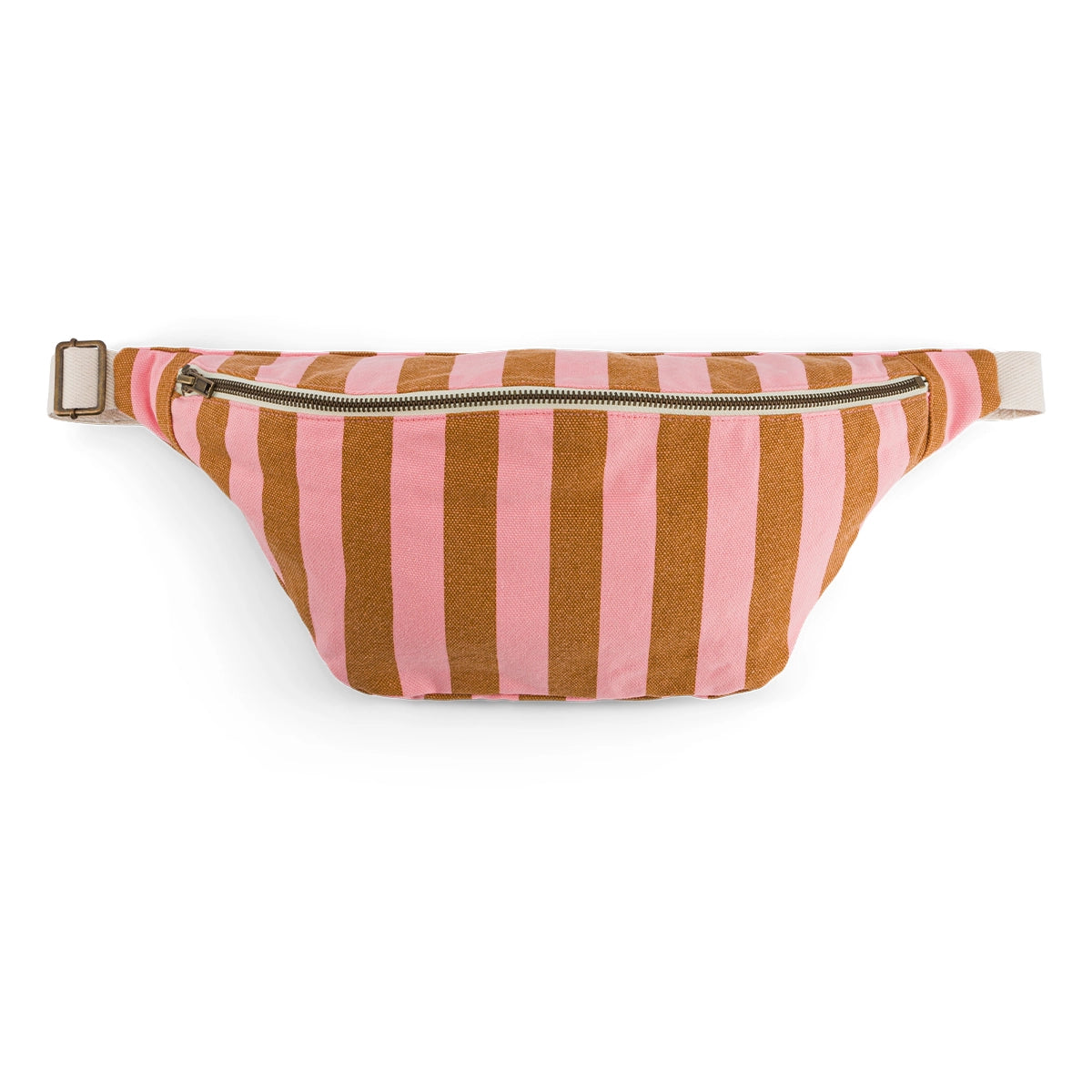 Banana bag - Caramel Stripes / Strawberry