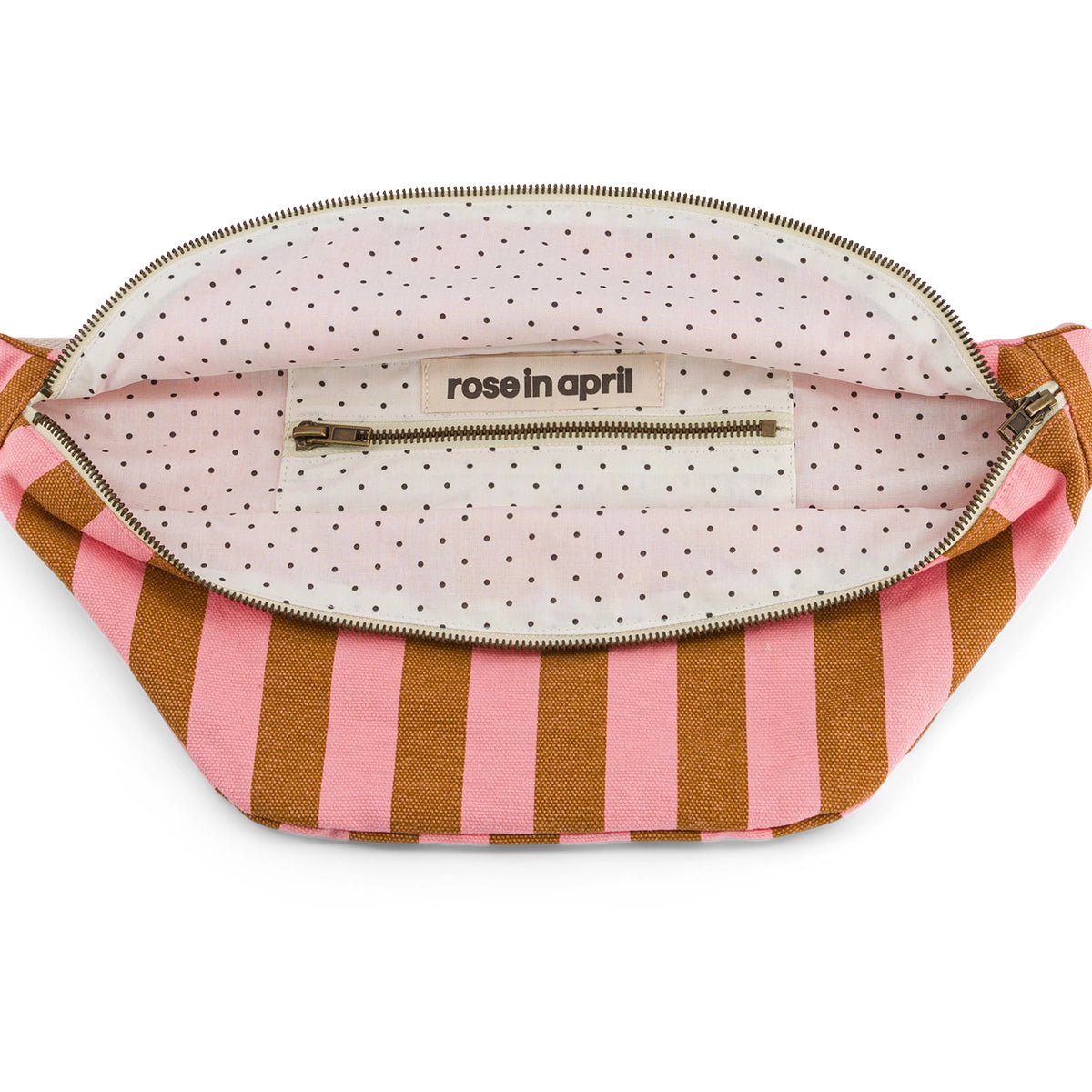 Banana bag - Caramel Stripes / Strawberry