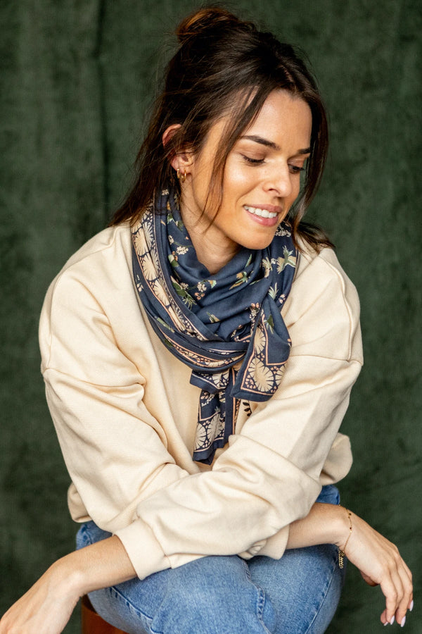 LATIKA Scarf - Storm Cherry