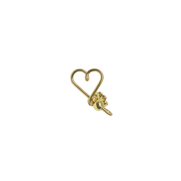 Stud earrings - My heart, 14 carat gold