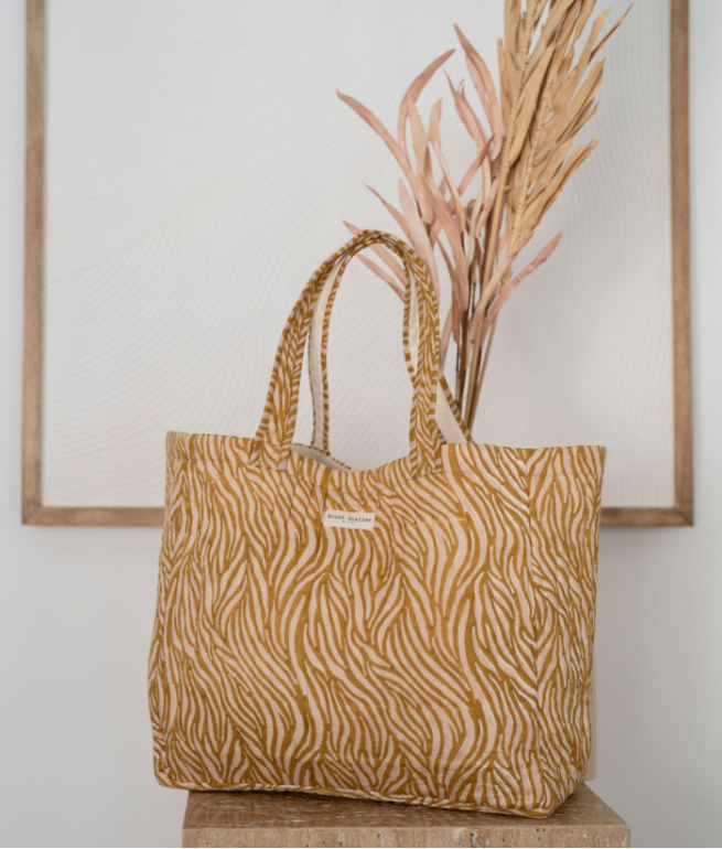 Sac cabas - Zebra Havane