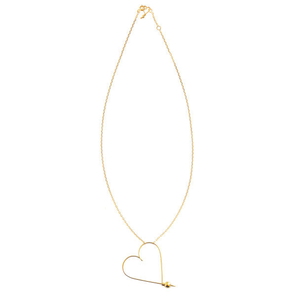 Collier - Mon grand coeur, 14 carats