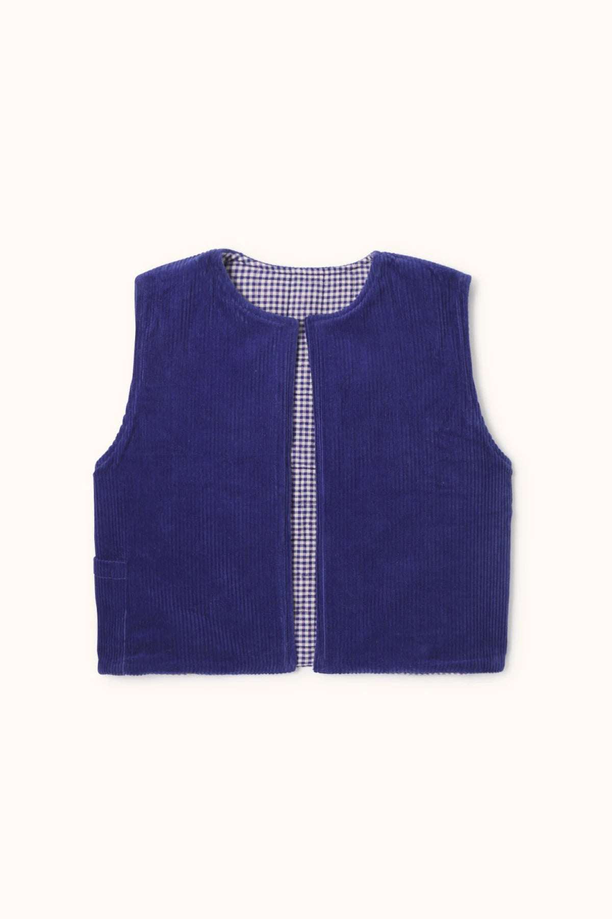 Children's reversible SAKARA vest - Khaki or Purple