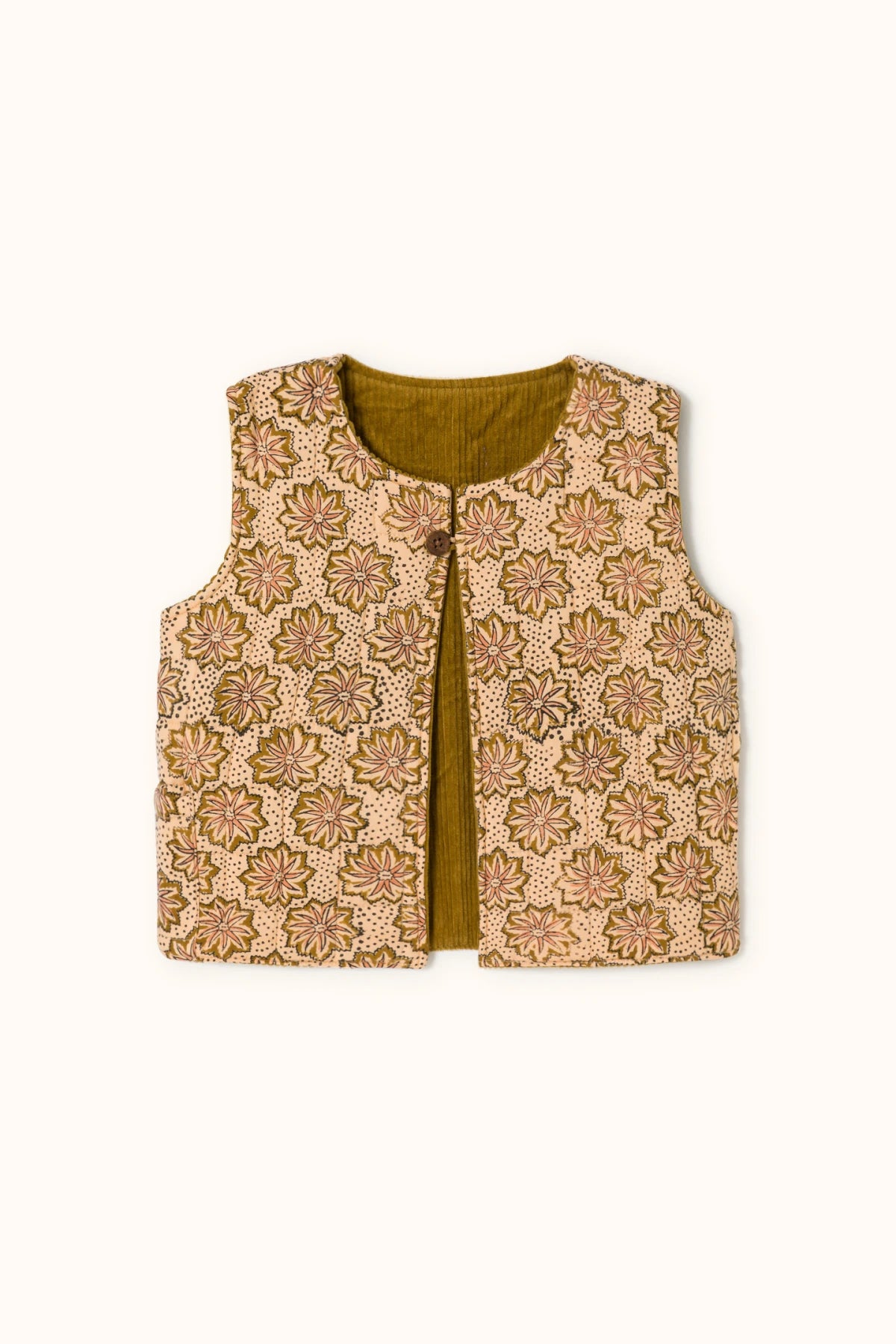 Reversible SAKARAN children's vest - Etincelle Macadamia