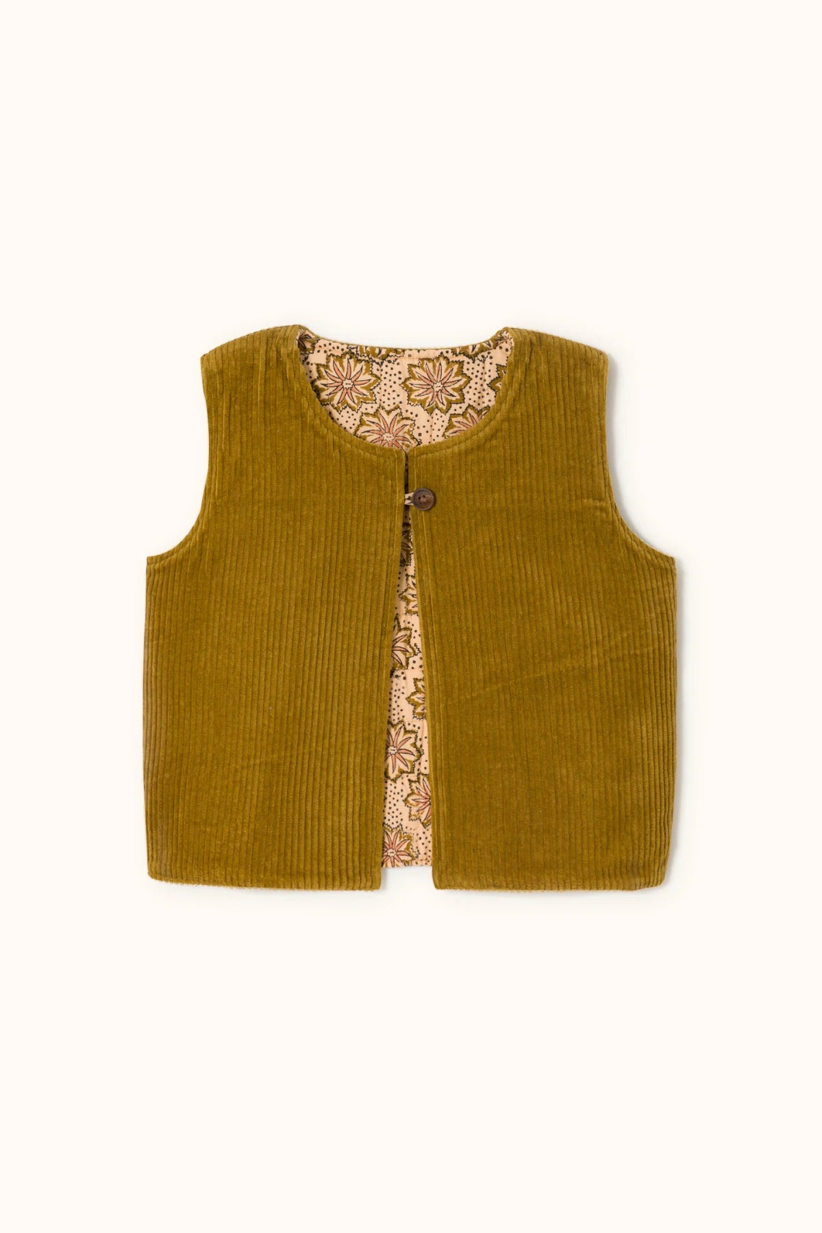 Reversible SAKARAN children's vest - Etincelle Macadamia