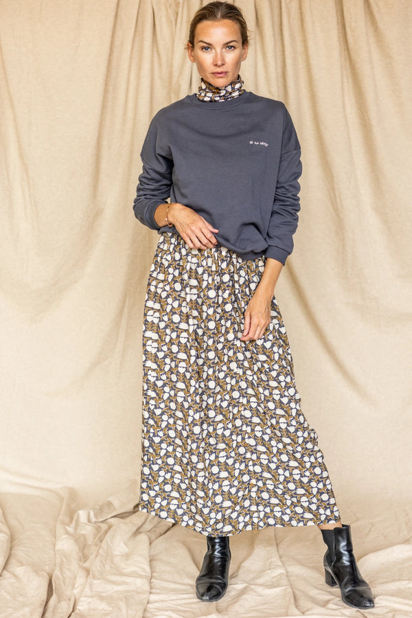 Neela Skirt - Tulip Storm / Tulip Khaki