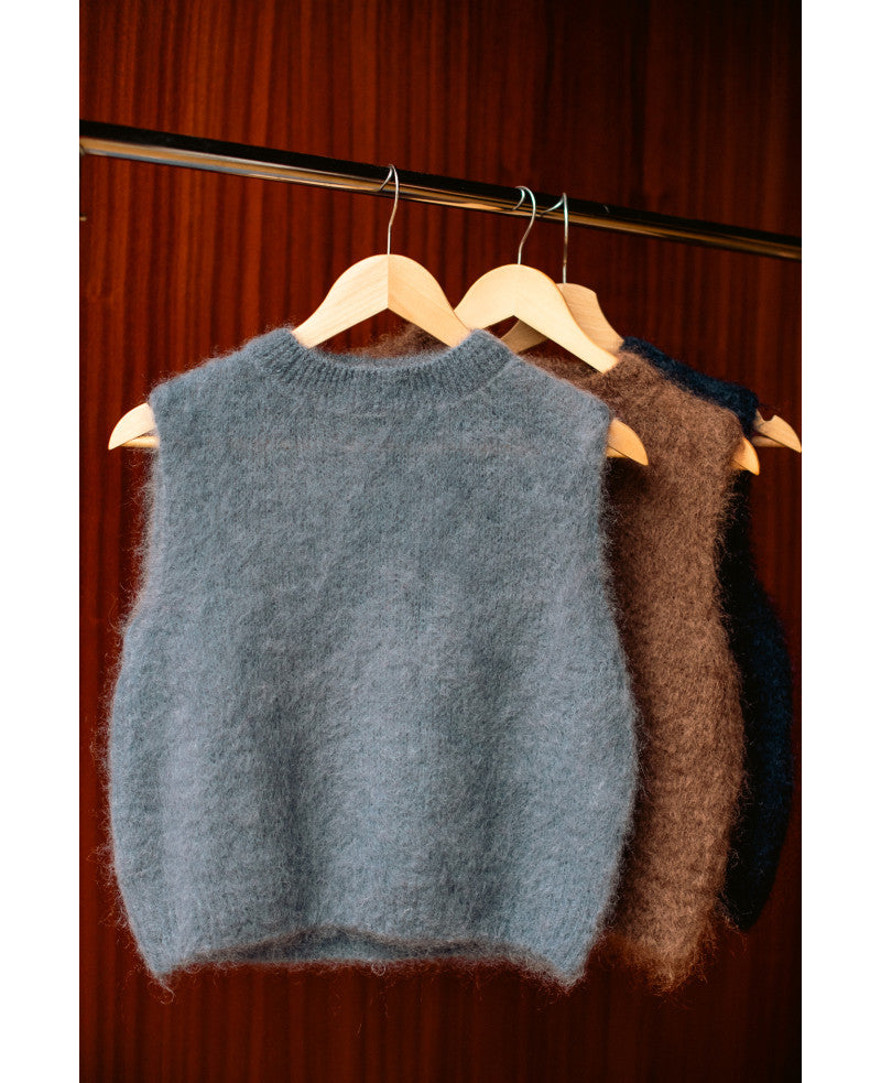 Pull Lewis - Kid Mohair, sans manches (7 coloris)